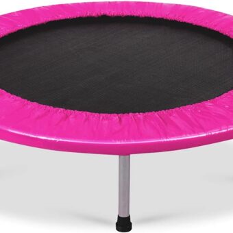 Giantex 36" 38" Folding Mini Trampoline, Portable Recreational Fitness Trampoline for Adults, Kids, Max Load 330lbs, Foldable Indoor Exercise Rebounder Trampoline