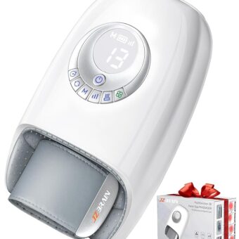 Hand Massager with Heat and Compression: Valentines Day Gifts for Her Him – Hand and Wrist Massage with Palm Kneading Rollers - Arthritis Carpal Tunnel Fatigue Relief - FSA HSA...