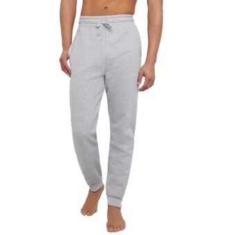 Hanes Men's Ecosmart Jogger Sweatpants, Men's Midweight Fleece Lounge Pants, 30.5