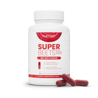 humanN SuperBeets Beet Root Capsules Quick Release 1000mg, Helps Support Nitric Oxide Production, Blood Pressure, Heart Health, Contains Beet Root Powder, Studied Antioxidants...