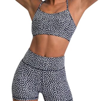 IMEKIS Women's Workout Sets 2 Piece Yoga Outfit High Waisted Biker Shorts Leggings Sports Bra Gym Fitness Clothes Tracksuit