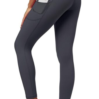 IUGA High Waist Yoga Pants with Pockets, Leggings for Women Tummy Control, Workout Leggings for Women 4 Way Stretch