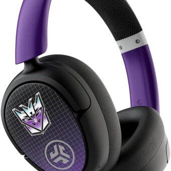 JLab JBuds Lux ANC Limited Edition Transformers Decepticon Wireless Headphones, Hybrid Active Noise Cancelling, Customizable Sound, Spatial Audio Compatible, Premium Over-Ear...