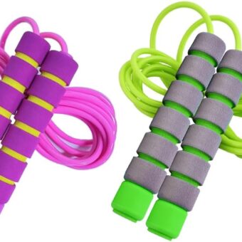 Jump Rope for Kids - Adjustable Soft Skipping Rope with Skin-Friendly Foam Handles for Kids, Boys, Girls, Children - Outdoor Fun Activity, Great Party Favor, Exercise Activity &...