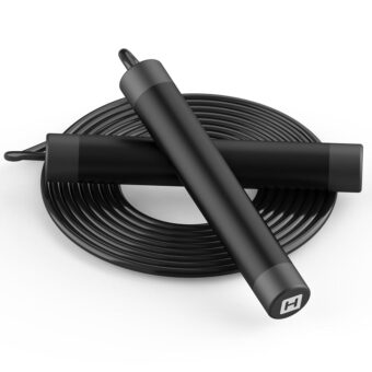 Jump Rope, HANDIO jump ropes 1/2 lb Weighted Jump Rope for Boxing, Cardio, Crossfit Workout, 8~10ft Range Adjustable Length Steel Ropes with Ball Bearings and Metal Handles,...