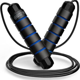 Jump Rope Workout Fitness Exercise Equipment Home Gym, Men Women and kids, Health,From Only U, (Multiple Colors)