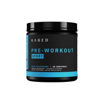 Kaged Pre-Kaged Sport Pre Workout Powder | Blue Razz | Energy Supplement for Endurance | Cardio, Weightlifting Sports Drink | 20 Servings