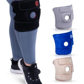 KARM Plus Size Knee Brace for Knee Pain Plus Size Women and Men - Adjustable Knee Brace with Side Stabilizers. Knee Support for Meniscus Tear and Arthritis (4XL/5XL/6XL Black)