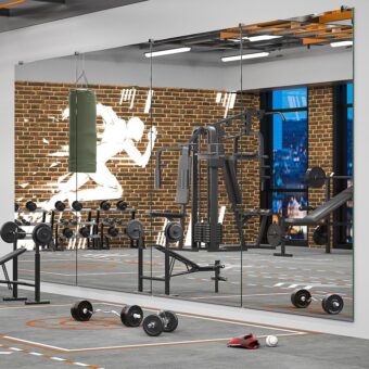 Keonjinn Home Gym Mirror 72" x 36" Large Wall Mounted Rectangular Full Length Mirror for Fitness, Dance Studio, Garage, Home Gym Decor, Oversized Activity, 1 PC