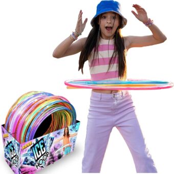 KESS Ice Hoop,12 Pc Family Pack V-Grip Exercise Hoops, Equipment Rings for Sports, Playing, Party, Dance, Games, Portable Hula Hoops for Indoor and Outdoor Use, Assorted Colors...