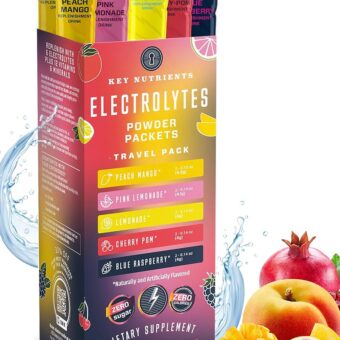 KEY NUTRIENTS Multivitamin Electrolytes Powder No Sugar - 5 Delicious Flavors Electrolyte Powder - Endurance & Energy Supplement - Hydration Powder - No Calories - 10 Servings -...