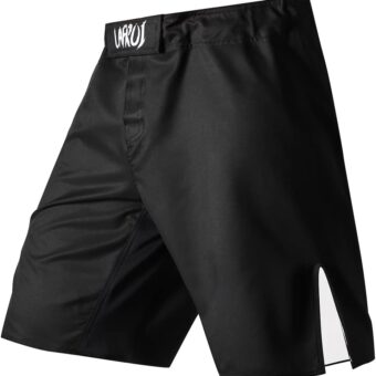 LAFROI Mens MMA Cross Training Boxing Shorts Trunks Fight Wear with Drawstring and Pocket-QJK01