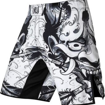 LAFROI Mens MMA Cross Training Boxing Shorts Trunks Fight Wear with Drawstring and Pocket-QJK01