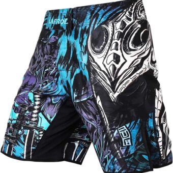 LAFROI Mens MMA Cross Training Boxing Shorts Trunks Fight Wear with Drawstring and Pocket-QJK01