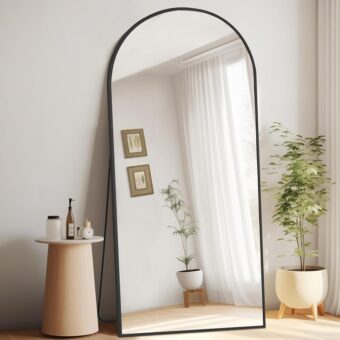 MELOMOIR 71"x32" Large Mirror Full Length, Arched Full Length Mirror with Stand, Extra Large Floor Mirror for Bedroom Living Room Cloakroom Gym, Hanging Standing or Leaning Full...
