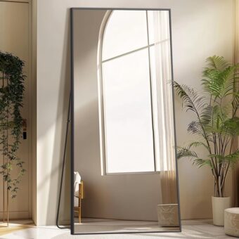 MELOMOIR 76"x34" Large Mirror Full Length, Oversized Floor Mirror Full Length for Bedroom Living Room Cloakroom Gym, Hanging Standing or Leaning Full Body Mirror with Stand,...