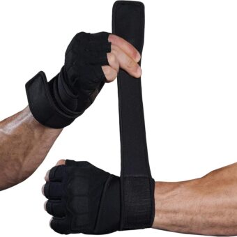 Mens Workout Gloves Weight Lifting Gloves for Men Women Gym Exercise Gloves with Wrist Wrap Support Palm Protection and Grips Gloves for Women Wrist Wrap Gloves for Sport Daily Use