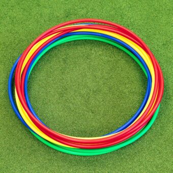 METIS Hula Hoops | Pack of 6 or 12 | Fitness, Exercise, Gymnastics, Kids, Adults, Dog Agility [Available in 4 Sizes]