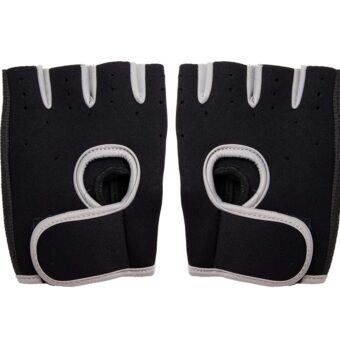 Mind Reader Workout Glove Set, Open Finger, Wrist Support for Men and Women, Textured Non-Slip Grip for Sports, Lifting Weights, Gym Fitness, XL, Grey