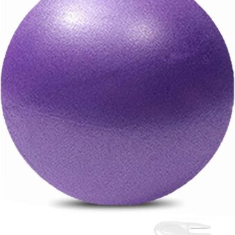 Mini Pilates 6 inch Exercise Ball for Yoga,Small Pilates Core Training and Physical Therapy, Improves Balance Home & Gym & Office with Pump
