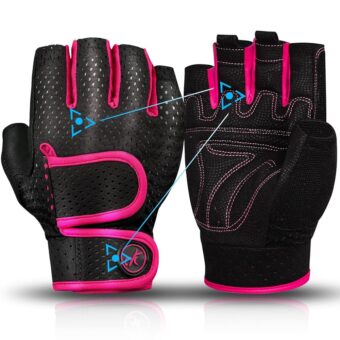 MOREOK Workout Gloves Padded Weight Lifting Gloves for Men/Women, [3MM Gel] Fingerless Grip Gym Gloves Fitness Gloves for Exercise,Hanging,Weightlifting, Cycling, Pull ups, Rowing