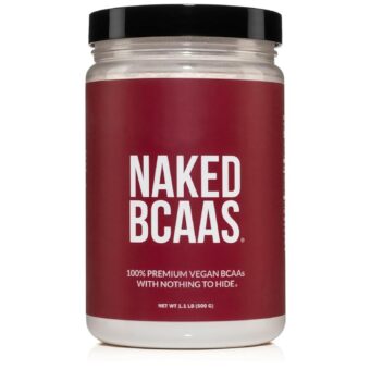 Naked BCAAs Amino Acids Powder, Only 1 Ingredient, Pure 2:1:1 Formula, Vegan Unflavored Branched Chain Amino Acids, Instantized All Natural BCAA Supplement - 500 Grams, 100...