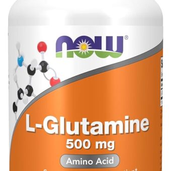 NOW Foods Supplements, L-Glutamine 500 mg, Nitrogen Transporter*, Amino Acid, 120 Veg Capsules