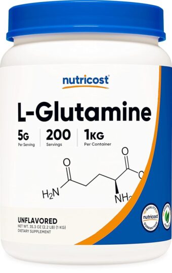 Nutricost L-Glutamine Powder 1 KG - Unflavored, Non-GMO, Gluten Free