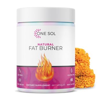One Sol Fat Burner for Women, Natural Metabolism Booster, Burn More Calories, Boost Energy & Mood, Curb Appetite & Stop Cravings, No Crash or Jitters, All-Natural Ingredients,...