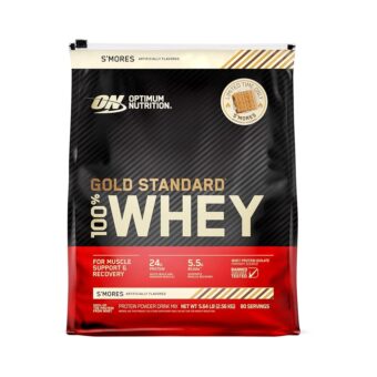 Optimum Nutrition 100% Gold Standard Whey Protein Powder - Protein Powder with a Blend of Hydrolyzed, Isolate and Whey Protein - Protein Powder for Muscle Recovery - S'Mores,...