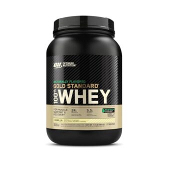 Optimum Nutrition Gold Standard 100% Whey Protein Powder, Naturally Flavored Vanilla, 1.9 Pound (Packaging May Vary)