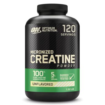 Optimum Nutrition Micronized Creatine Monohydrate Powder, Unflavored, Keto Friendly, 120 Servings (Packaging May Vary)