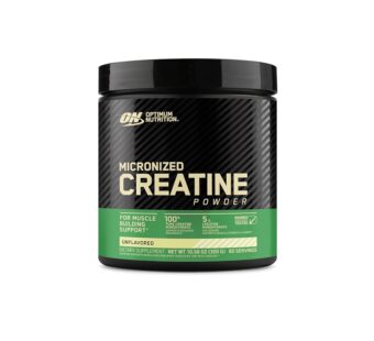 Optimum Nutrition Micronized Creatine Monohydrate Powder, Unflavored, Keto Friendly, 60 Servings (Packaging May Vary)