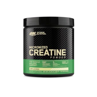 Optimum Nutrition Micronized Creatine Monohydrate Powder, Unflavored, Keto Friendly, 60 Servings (Packaging May Vary)