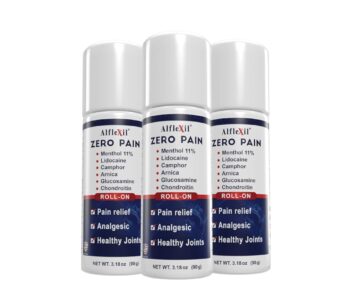 Pain Relief Roll-On Cooling Gel for Pain Relief, Muscle Aches, Arthritis, and Joint Support - 3.18 oz Bottle (3)