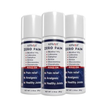 Pain Relief Roll-On Cooling Gel for Pain Relief, Muscle Aches, Arthritis, and Joint Support - 3.18 oz Bottle (3)