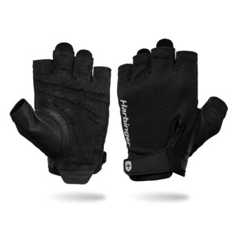 Power Gloves 3.0 - Durable Half Finger Weightlifting Gloves with Adjustable Wrist Closure, Breathable Leather Palm, Men's