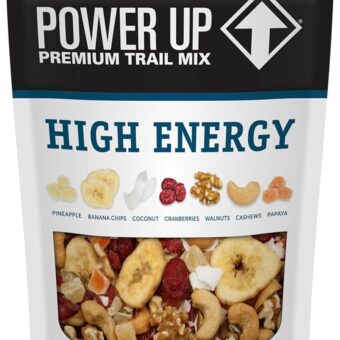 Power Up Premium Trail Mix - High Energy Trail Mix 14oz, Gluten Free, Vegan, Non-GMO