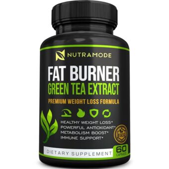 Premium Green Tea Extract Fat Burner Supplement with EGCG-Natural Appetite Suppressant-Healthy Weight Loss Diet Pills That Work Fast for Women and Men-Detox Metabolism Booster...