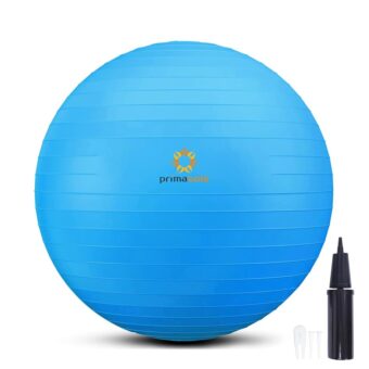 Primasole Exercise Ball for Balance Stability Fitness Workout Yoga Pilates at Home Office & Gym Birthing Ball for Pregnancy, Office Ball Chair