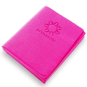 Primasole Folding Yoga Travel Pilates Mat Foldable Easy to Carry to Class Beach Park Tear-resistant Travel Picnics 4mm Thick 9 Colors