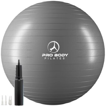 ProBody Pilates Ball Exercise Ball Yoga Ball, Multiple Sizes Stability Ball Chair, Large Gym Grade Birthing Ball for Pregnancy, Fitness, Balance, Workout and Physical Therapy...