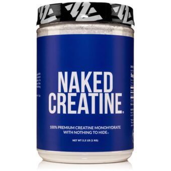 Pure Creatine Monohydrate – 200 Servings - 1,000 Grams, 2.2lb Bulk, Vegan, Non-GMO, Gluten Free, Soy Free. Aid Strength Gains, No Artificial Ingredients - Naked CREATINE