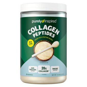 Purely Inspired Collagen Powder, Unflavored (20 Servings) - 20g Collagen Peptides Protein Powder for Women & Men - Grass-Fed & Pasture Raised - Gluten-Free, Paleo &...