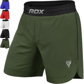 RDX MMA Shorts for Training & Kickboxing – Fighting Shorts for Martial Arts, Cage Fight, Muay Thai, BJJ, Boxing, Grappling