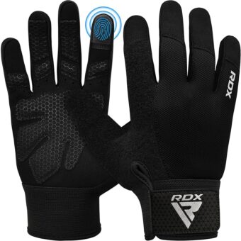 RDX Weight Lifting Gloves Gym Workout, Full Finger Touch Screen, Breathable Anti Slip Padded Palm Protection, Fitness Strength Training Powerlifting HIIT WOD Exercise, Men Women...