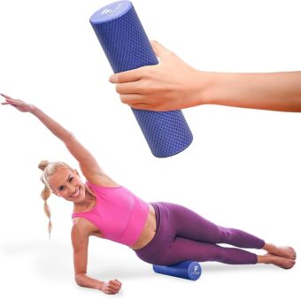 Recovery Roller - High Density Portable Foam Roller for Muscle Massage, Travel Foam Roller Mini for Women & Men, Compact Muscle Roller for Exercise, Ideal for Deep Tissue Relief...