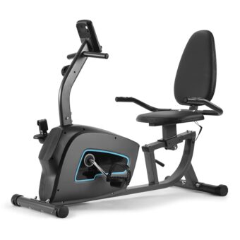 Recumbent Exercise Bike for Home Stationary Bike Sturdy Quiet 8 Levels Exercise Bike Large Comfortable Seat Heart Rate Handle & Device Holder 300 LB Weight Capacity