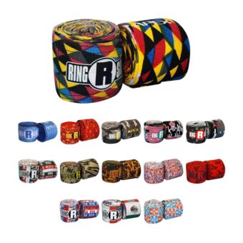 Ringside Apex 130” Boxing Hand Wraps Pair - Durable, Elastic Training Wraps with Hook & Loop Closure, Multi-Color Options, Perfect for MMA, Muay Thai, Kickboxing