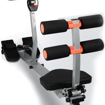 Rowing Machines for Home Use Adjustable Magnetic Resistance Rowing Machine – Foldable and Compact Row Machine Rower with Adjustable Resistance, Hyper-Quiet Rower Machine...